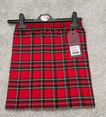 Winterbottom Red Tartan Skirt Age 5-6 - Age 5-6 Red Winterbottom Tartan Skirt • £9