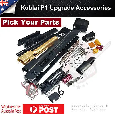 Kublai P1 Upgrade CNC Metal Gearbox Parts Slide Spring Barrel Rubber Accessories • $22.95