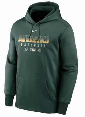 Nike Oakland A's Athletics Baseball Hooded Sweatshirt Hoodie Green NKXB-3EY NEW • $29.99