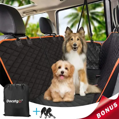 XL Waterproof Pet Car Seat Cover Dog Safety Protector Mat Rear Back Seat Hammock • £19.99