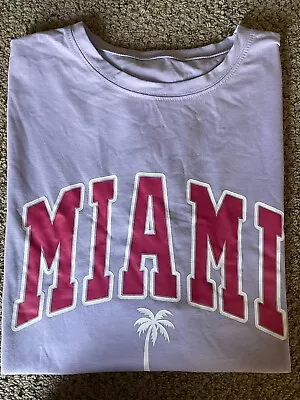 SHEIN Miami T-shirt Size Large Women  • $5