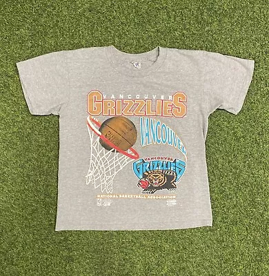 Vintage 90s CGW Vancouver Grizzlies Graphic NBA T-Shirt Youth XL RARE  • $85