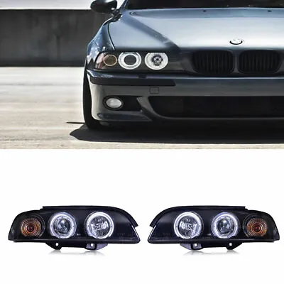 For BMW 5Series E39 Headlights Assembly Double Beam Lens Projector LED DRL 95-03 • $672.35