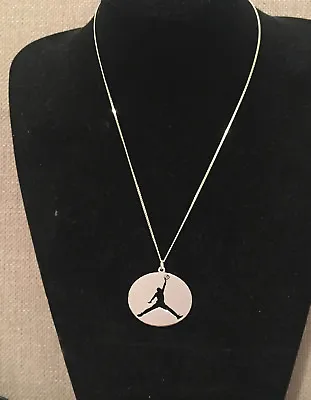 Basketball Jewelry Necklace NBA Michael Jordan Logo Basketball Gift Pendant • $59