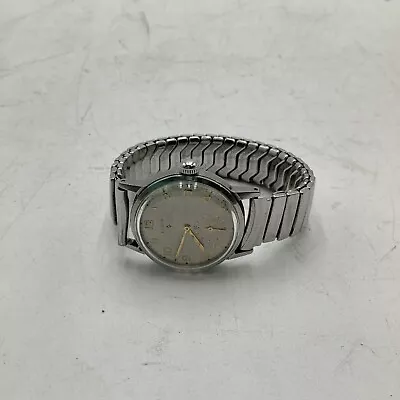 Vintage Elgin Self Winding Automatic Stainless Steel Watch W/ Stretch Band • $39.65