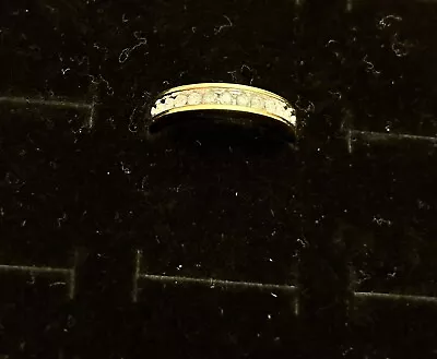 14K Gold Round Cut Diamond Band Ring Weight 2.9 Gr Size 7 .5 Carat • $1907.80