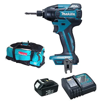 MAKITA 18V LXT BTD129 BTD129Z IMPACT DRIVER 1 X BL1830 1 DC18RC & DK18027 BAG • £532.98