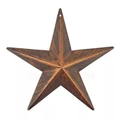 Small Metal Wall Star Brushed Copper Finish Light Weight 6 Inch • $9.95