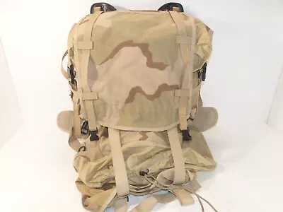 USGI Molle II US Military Desert Camo Rucksack Backpack W/ Frame Size Large • $139.95