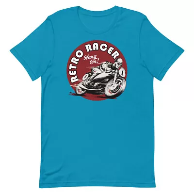 Retro Motorcycle Racer Short-Sleeve Unisex T-Shirt • $20.55