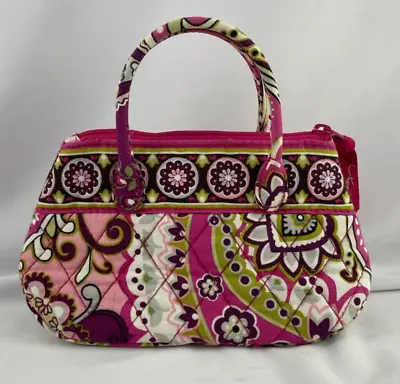 VERA BRADLEY Caitlyn Mini Purse Cosmetic Bag Double Handle (VERY BERRY PAISLEY) • $15