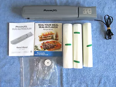 $52.99 • Buy Food Saver PowerXL Duo NutriSealer Vacuum Sealer Set With 3 Rolls Bags