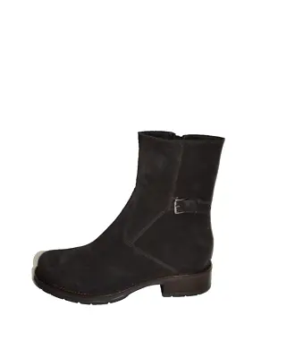 New! La Canadienne Gavan Suede Buckle Bootie Waterproof Platform Brown 8 M DD374 • $220