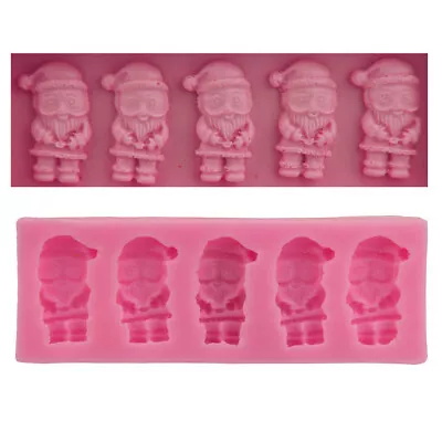 £2.99 • Buy Santa Claus Silicone Fondant Christmas Mould Xmas Cake Chocolate Mold Soap Craft