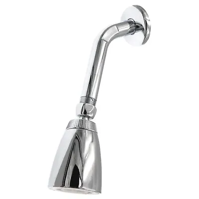Chrome Shower Head With Arm And Flange Ball Joint 2.5 GPM ASME A112.18.1M • $10.80