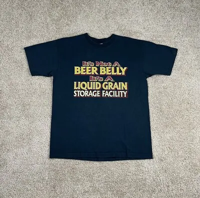 Vintage Y2K Not A Beer Belly Funny Drinking Parody T-Shirt Size Large • $19.99