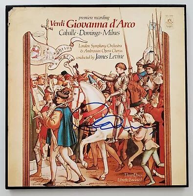 Placido Domingo Signed Verdi Giovanna DArco Vinyl Record Box Set Opera Tenor RAD • $119.99