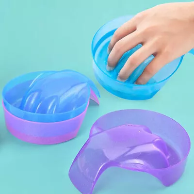 Nail Art Hand Wash Remover Soak Bowl DIY Salon Spa Bath Palm Rest Nail Suppl-WR • $2.76