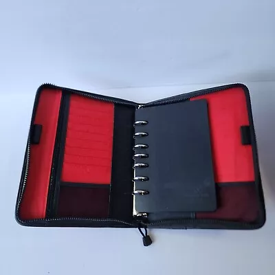 Vtg Franklin Covey Planner CL 12215 Red Black 7-Ring Zip USA 8 X11  Organizer • $19.95