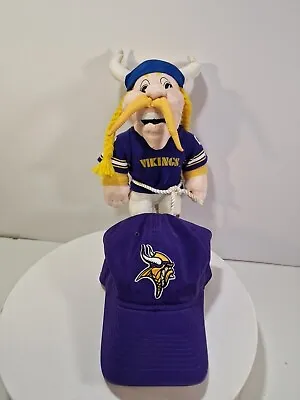 Very Rare VTG 1994 Stuffins Plush Mascot Minnesota Vikings 12” + Hat NFL  C8t • $35
