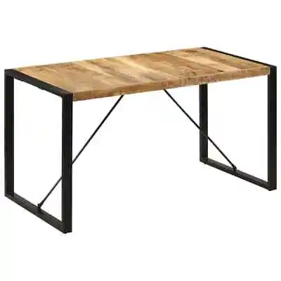 VidaXL Dining Table 140x70x75 Cm Solid Mango Wood Quality • £281.25