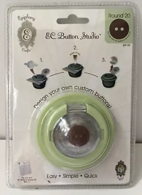 Custom Button Pattern Design Maker EC Studio Round 20 Epiphany Crafts Unopened • $7.02