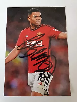 Casemiro Manchester United Fc Hand Signed Photo 6” X 4”. • $1.23