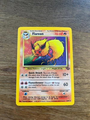$23.90 • Buy Flareon 3/64 Holo Rare Lightly Played LP Jungle Set Pokemon Card 1999 WOTC -NM/M