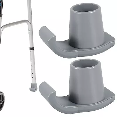 2Pcs Folding Zimmer Walking Frame (Walker) Glides Skis Includes Ferrules UK TE • £8.39