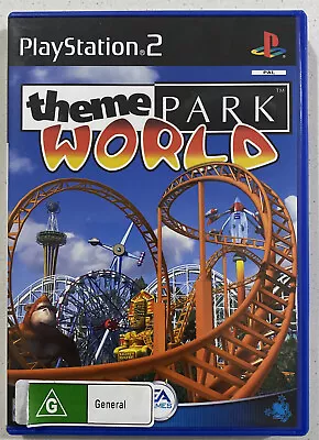 Theme Park World Sony PlayStation 2 PS2 With Manual  • $24.95