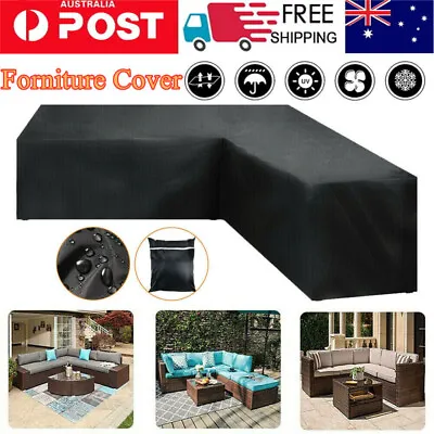 $52.98 • Buy Waterproof L-Shape Garden Furniture Cover Heavy Duty Rattan Corner Outdoor Sofa