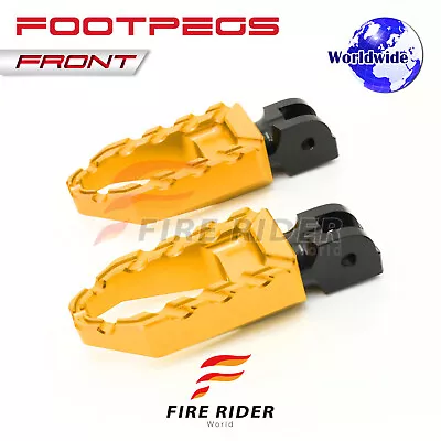 BUZZ Touring Front Wide Foot Pegs Gold For XV500 Virago 92 93 94 95 96 97 98 • $47.22