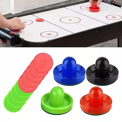 4 Colors Air Hockey Pushers And 8Pcs 2 Color Pucks For Table • $18.70