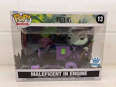 NIB Funko Pop! Trains Disney Villains MALEFICENT IN ENGINE Funko Shop Exclusive • $25