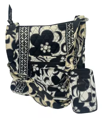 Vera Bradley Night And Day Quilted Crossbody Shoulder Bag & Wallet • $26.99