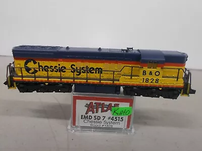 Atlas/kato ~ B & O - Chessie System Sd-7 Powered Locomotive # 1828 ~ N Scale • $85