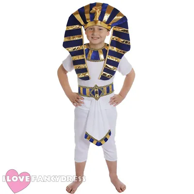 £12.99 • Buy Egyptian Boy Costume Pharaoh Prince Ancient King Historical School Fancy Dress