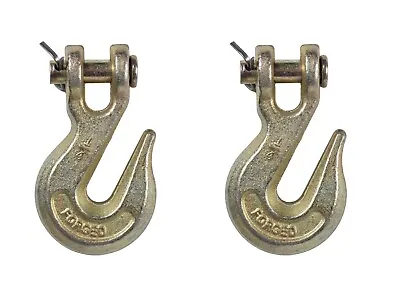 2x Clevis Grab Hook Tow Chain End G70 1/4  Flatbed Trailer Tie Down Hauling Rig • $17.50