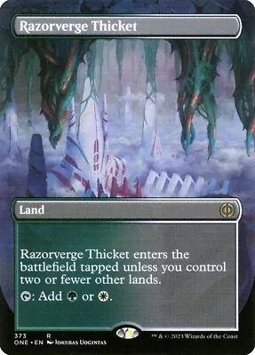 Razorverge Thicket ( Borderless ) - Phyrexia All Will Be One - NM MTG • $3