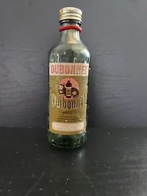 $5.99 • Buy RARE Vintage DUBONNET AnAperitif Wine Miniature Mini Dimpled Glass Liquor Bottle