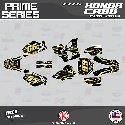 Graphics Kit For Honda CR80 (1998-2003)CR 80 Prime Series - Gold • $59.99