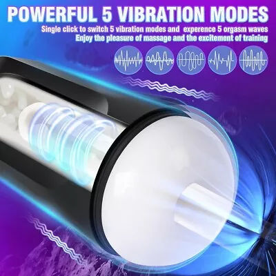 Automatic Male Masturbaters HandsFree  Stroker Pocket Pussy Cup Sex Toys For Men • $27.69