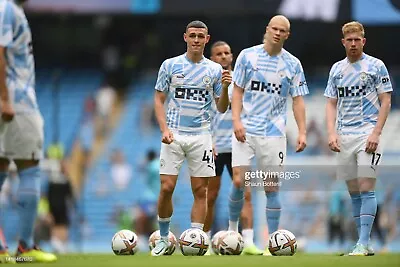 RARE Manchester CITY PRE MATCH Training Top Jersey Medium Team Player Issue PUMA • $79