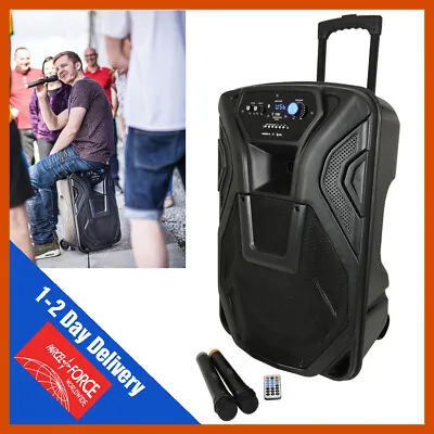 QTX Busker 12 Portable USB Bluetooth DJ Band Karaoke 12  PA Speaker System • £189