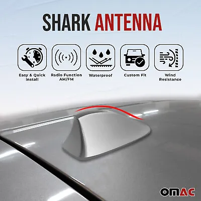 $13.90 • Buy Car Shark Fin Antenna Roof Radio AM/FM Dark Grey Fits Mercedes Benz
