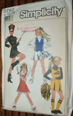 Simplicity 8782  Cheerleader Majorette Uniform Pattern Sz 13 14 B 33.5”  Uncut • $7.17