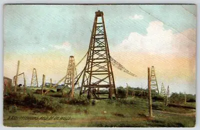 1910 A Rich Producing Field Of Oil Wells Oil City Pa Postmark Postcard • $19.95