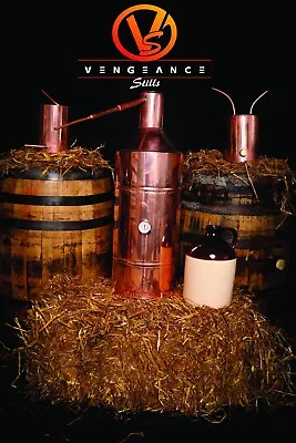 10 Gallon Copper Moonshine Still With Worm And Thumper  • $1064