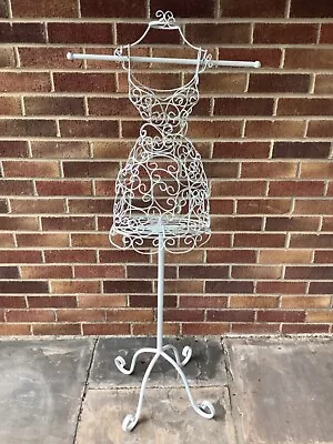 £25 • Buy Vintage Shabby Chic White Metal Female Mannequin