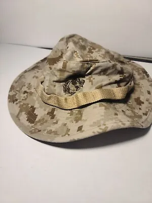Small  USMC Marine Corps MARPAT Desert Uniform Boonie Hat Cap Sun Field Cover  • $13.99